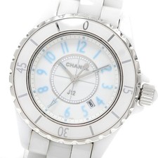 CHANEL J12 H3826 Blue light limited 2000 white Dial Quartz Ladies Watch_957573