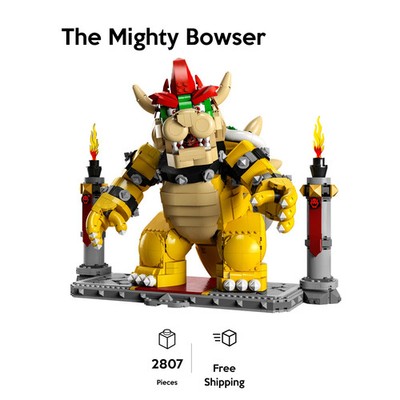 NEW The Mighty Bowser 2,807 Pieces building bricks set in sealed bags