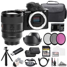 Sony ZV-E10 Black Body  FE 16-35mm f/2.8 GM Lens 128GB  3 PC Filter- Kit
