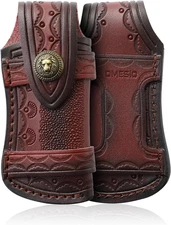 Pocket Knife Sheath (M), 4.53" Folding Knife Sheath for Folding Knife, Leather K