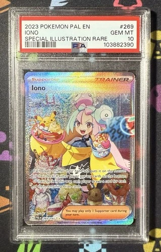 Iono 269/193 Paldea Evolved Special Illustration Rare PSA 10