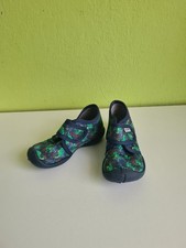 Romikids Hausschuhe Gr. 21 Klett Kindergarten Drache blau rutschfestS  Neuwertig