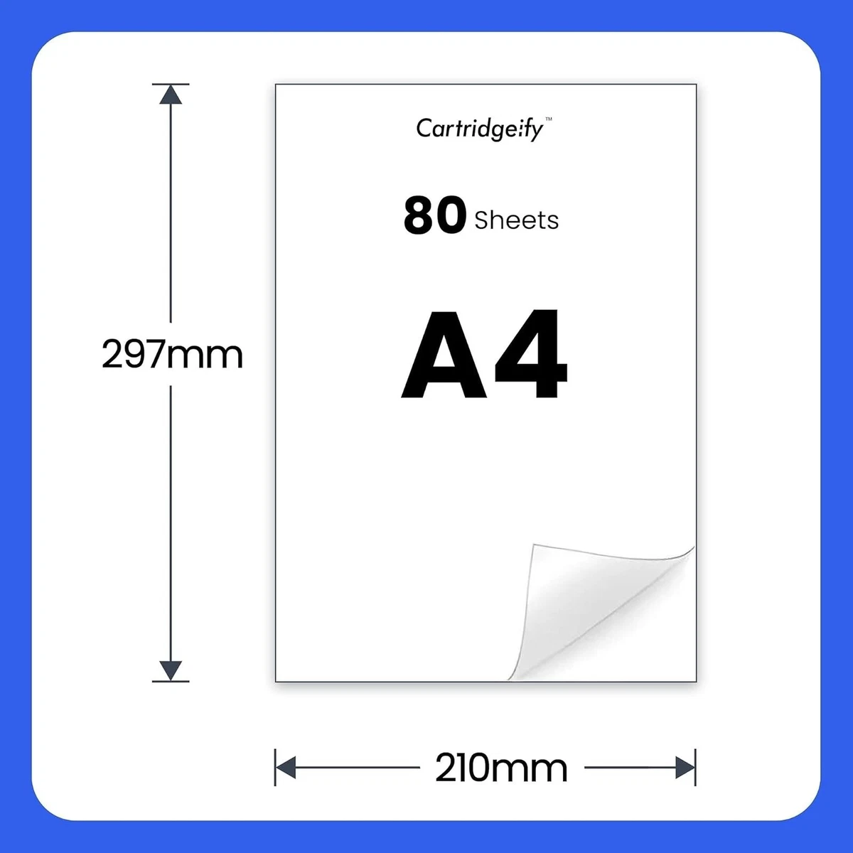 Papier autocollant A4 blanc mat 80 feuilles étiquettes imprimante