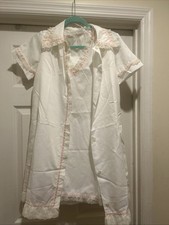Vintage Eve Stillman Cottage Gown And Robe Set Small READ