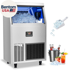 Commercial Ice Maker 200 Lbs/24H, under Counter Ice Machine with 55 Lbs Ice Stor