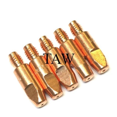 TRAFIMET MIG Welding Contact Tips Heavy Duty MB25 M6 thread 0.6, 0.8, 0.9, 1.0 or 1.2mm