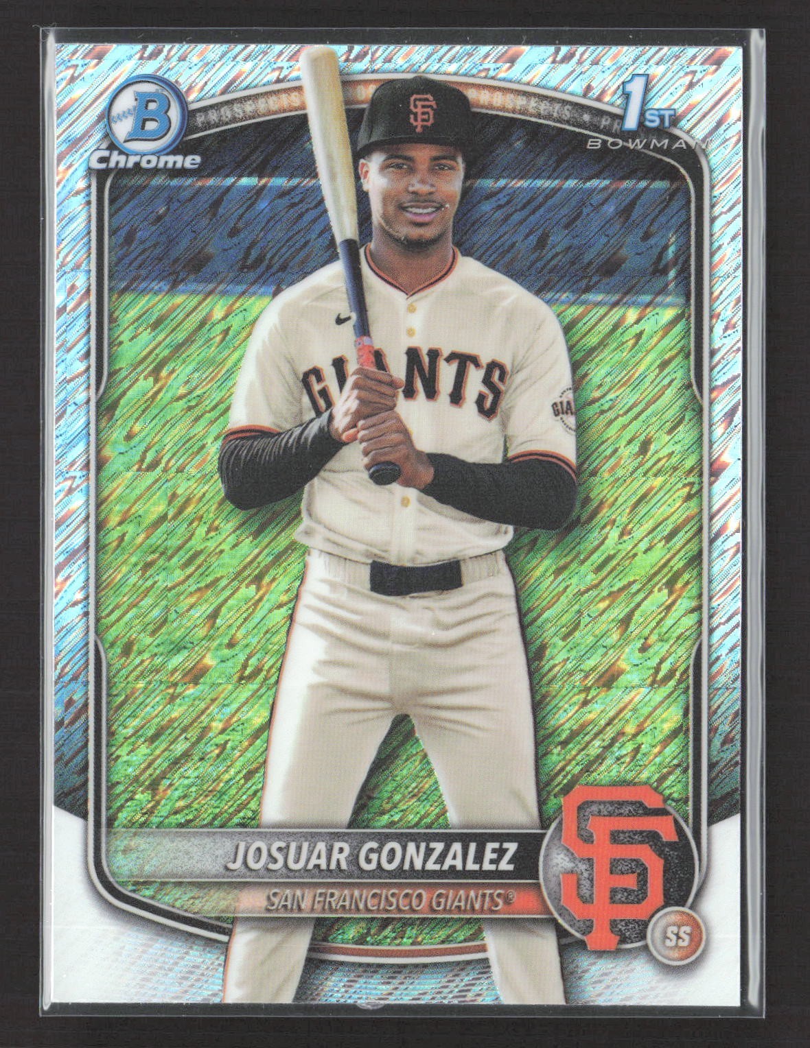 2025 Bowman Chrome Josuar Gonzalez 1st Shimmer #BCP-153