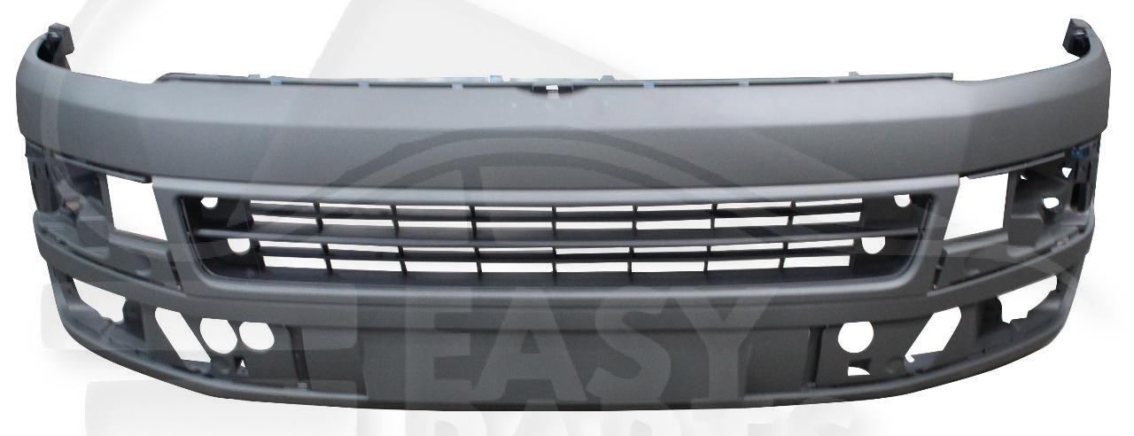 Pare-choc avant gris haute résistance pour VW Transporter T5 dès 11/2009