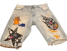 Smoke Rise Distressed Ripped Shorts Men s Siz...