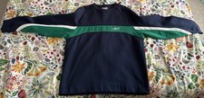Vintage Rare Y2K Reebok Sweatshirt Crewneck - Medium M - Navy W/ Green White