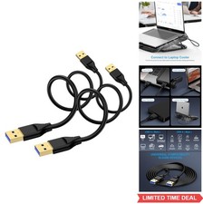 USB to USB Cable 6FT 2 Pack USB 3.0 Male to Male Type A Cord Data Transfer