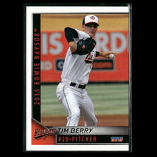 Tim Berry 2015 Bowie Baysox Team Set Baseball Card MLB NM