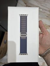 Original Apple Watch Band Alpine Loop 49mm Blue, Medium for Watch Ultra/Ultra2