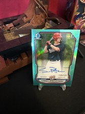 2026 Bowman Chrome Aqua Auto Sam Petersen  Bookend!! 125/125🔥🔥🔥🔥Nationals!!