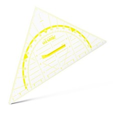 Aristo Wandtafel Geodreieck AR1552W (Großformat für Schulen und Lehrer, 80 cm Hy