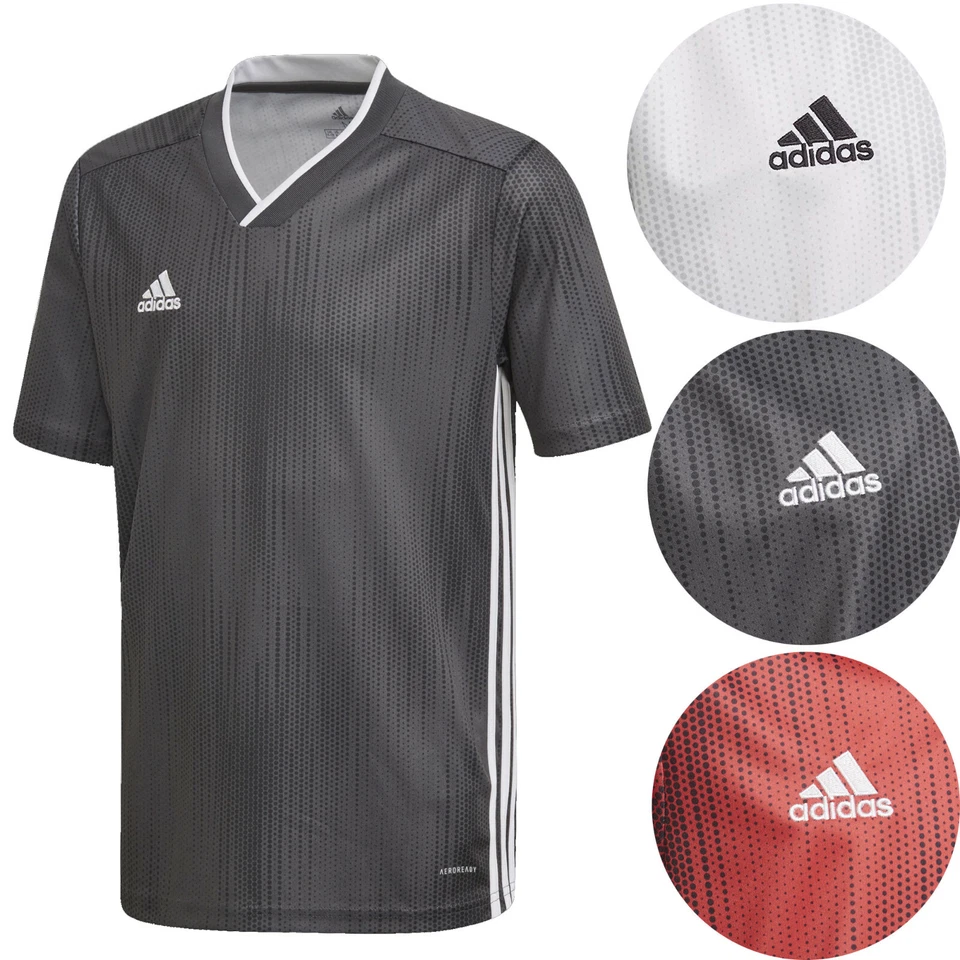 Adidas Youth Tiro 19 Jersey Soccer Climalite Tshirt for Kids Training NEW - Image 1 of 1