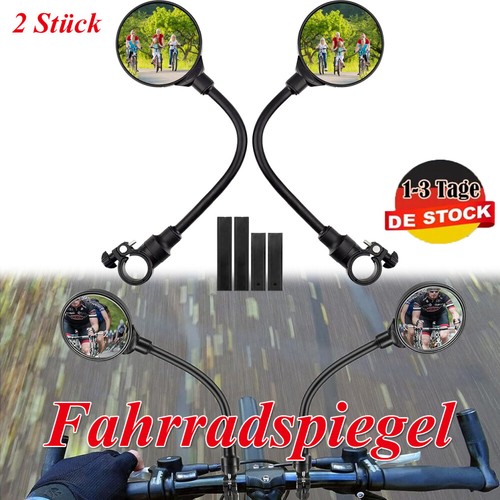 1 Paar Fahrradspiegel E-Bike Rückspiegel Spiegel Fahrrad Rechts+Links MTB City