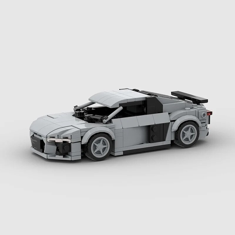 MOC LEGO Car- Audi R8 Realistic Car Building Block Assembly Car Home Decor