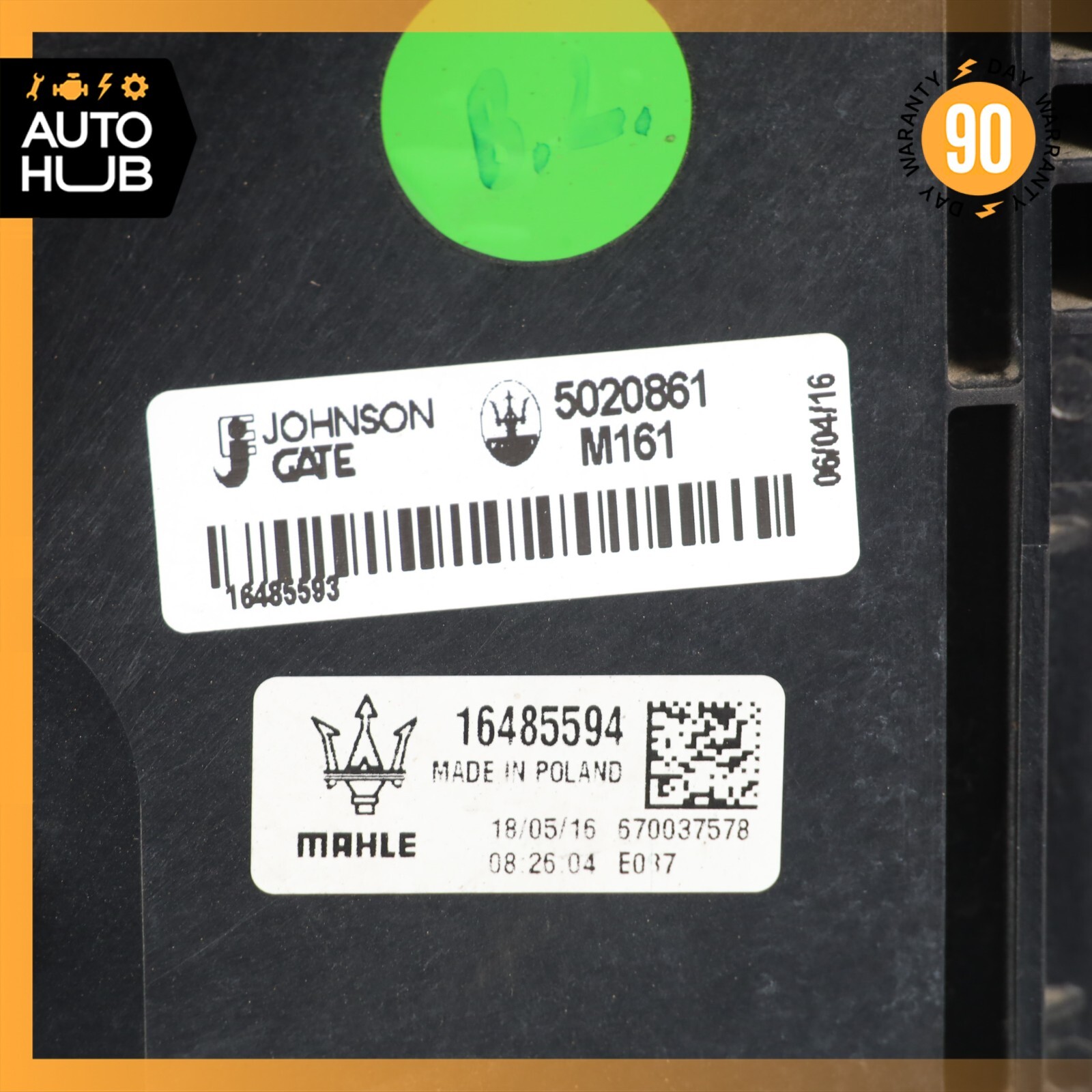 Maserati Quattroporte M156 Engine Radiator Cooling Fan Motor Assembly OEM 12k
