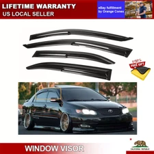 For 2005 Toyota Corolla Sedan Window Visor Sun Rain Guards Wind Deflectors