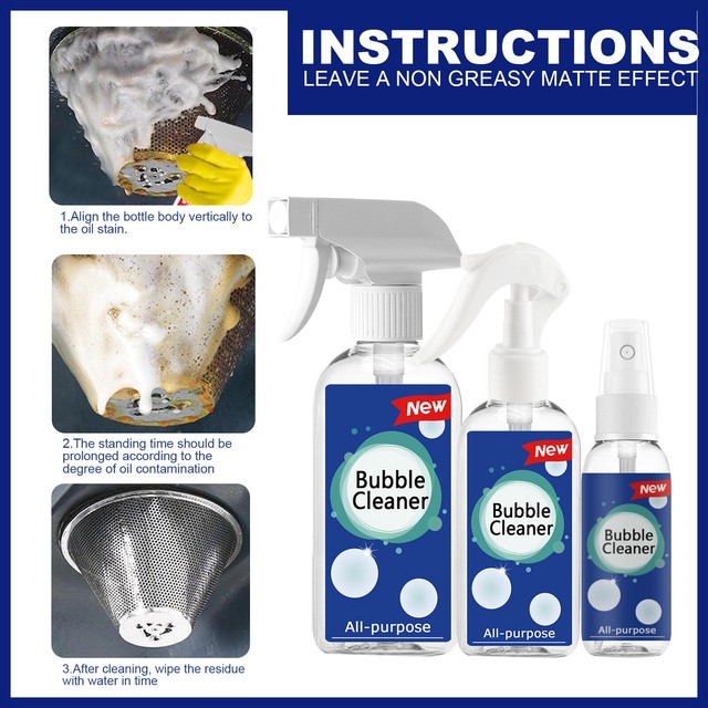 Multi-Purpose Cleaning Bubble Cleaner Spray Foam Kitchen Grease Dirt Removal Multi-Purpose Cleaning Bubble Cleaner Spray Foam Kitchen Grease Dirt Removal