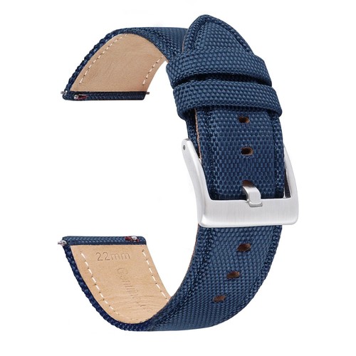Leather+ Nylon Watch Band 20mm 22mm for Samsung Galaxy Watch4 3 41mm 45mm Watch - Imagen 18 de 31