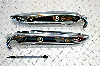 1998 HONDA MAGNA 750 -OEM- SIDE GAURD FENDER SET CHROME / METAL
