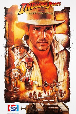 1989 Indiana Jones And The Last Crusade Movie Poster 11X17 Harrison Ford   