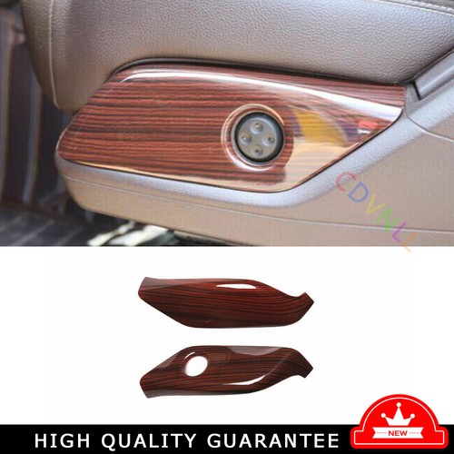 Brown Wood Grain Seat Adjust Handle Button Panel Trim For Benz ML GL 2012-2016 - Picture 1 of 14