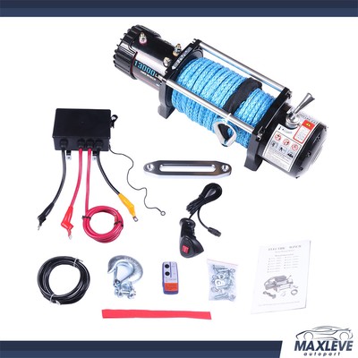 For Hummer 13000lbs 85' Synthetic Rope Towing Off-road 13000LBS Electric Winch