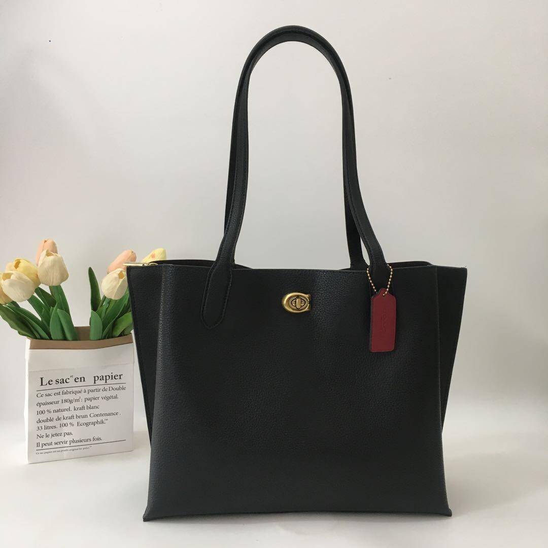 COACH Willow Tote C0690 Black Outlet NEW | eBay