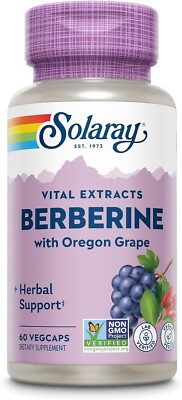 Solaray Berberine Root Extract Advanced Formula | 60 VegCaps