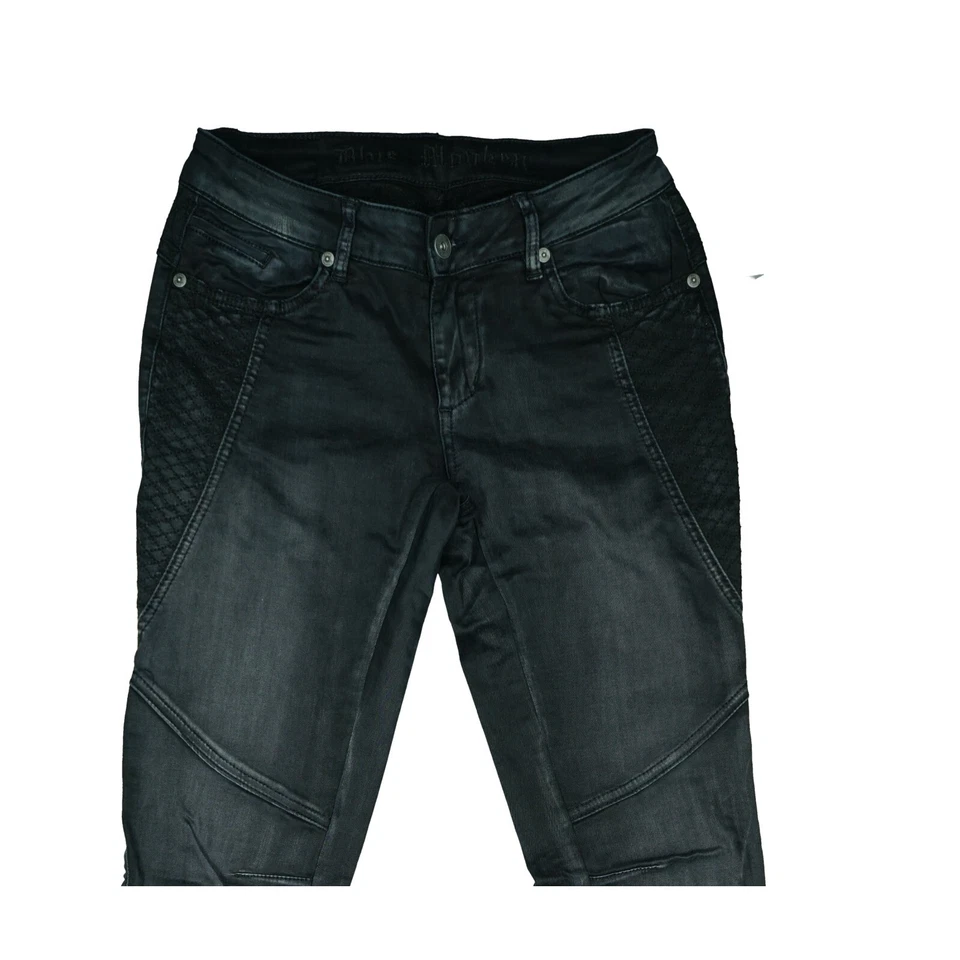 Blue Monkey Stretch Jeans Hose Slim low Rise Skinny 32 XXS W25 L32 used schwarz - Bild 2 von 4