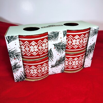 Ramekins The Bakeshop by Master Class Set of 4 Textured 4 x2  Christmas Holiday
