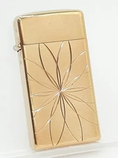 Scripto Butane USA 22k Karat Clad H.G.E. Elegant Lighter.