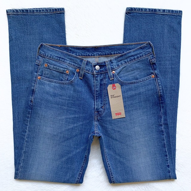 514 Straight Fit Stretch Jeans 31W 