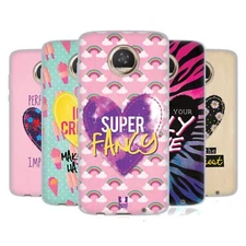 HEAD CASE DESIGNS HEART PATCHES SOFT GEL CASE FOR MOTOROLA PHONES