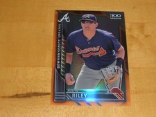 2016 Bowman Chrome Top 100 Scouts Updates Orange Refractor Austin Riley 20/25