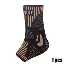 Copper Infused Ankle Braces Foot Support Compression Sleeve Sports Protector Gym
