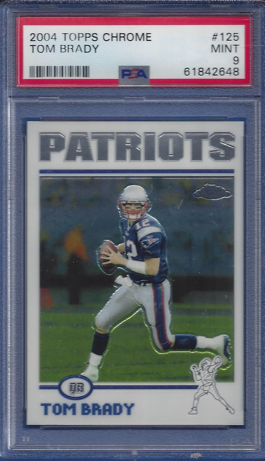 2004 Topps Chrome Tom Brady #125 PSA 9 MINT