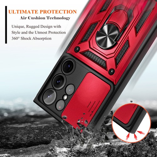 For Samsung Galaxy S25 S24 S23 S22 S20 Ring Stand Phone Case W/ Screen Protector - Picture 13 of 23