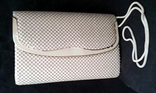 Vintage Cestino Collection Metal Mesh Classic Clutch Handbag Purse Hong Kong