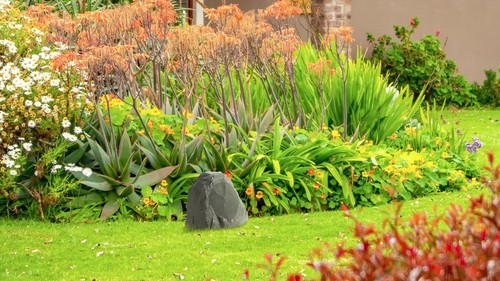 Theater Solutions Outdoor Slate Rock 6 Speaker Set with 8" Woofers Yard Spa - Video 1 of 1