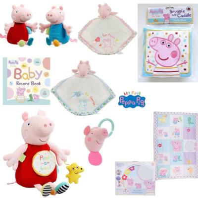 Peppa Pig Soft Activity Toy George Rattle Peppa Comforter Teether