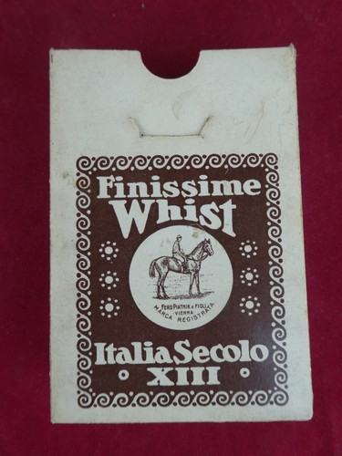 ANTICHE CARTE DA GIOCO 1913ca ITALIA XIII SECOLO I ED. PIATNIK OLD PLAYING CARDS - Foto 22 di 24