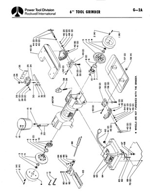 Delta Rockwell 6'' TOOL GRINDER G-2A Instructions