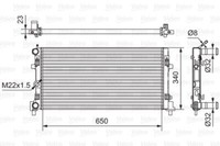 Valeo 701522 KüHler, MotorküHlung FüR Audi Seat Skoda VW