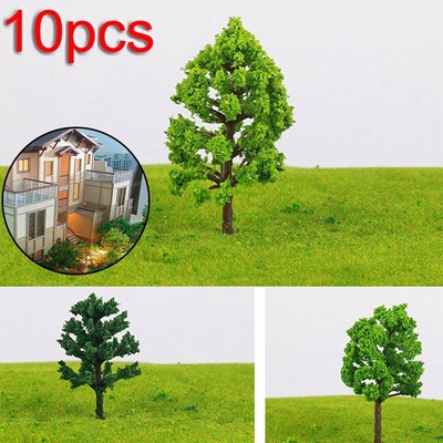 10 Stück 11 cm Modell Bäume Garten Zug Eisenbahn Architektur Landschaft Landschaft
