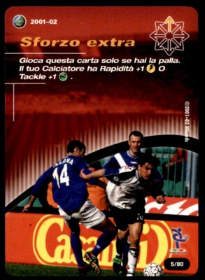 Wizards of the Coast Football Italy (2001-2002) Sforzo extra - Tactic card No.T5
