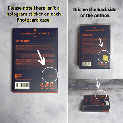 BTS Permission To Dance On Stage Seoul Mini Photo Card - Complete